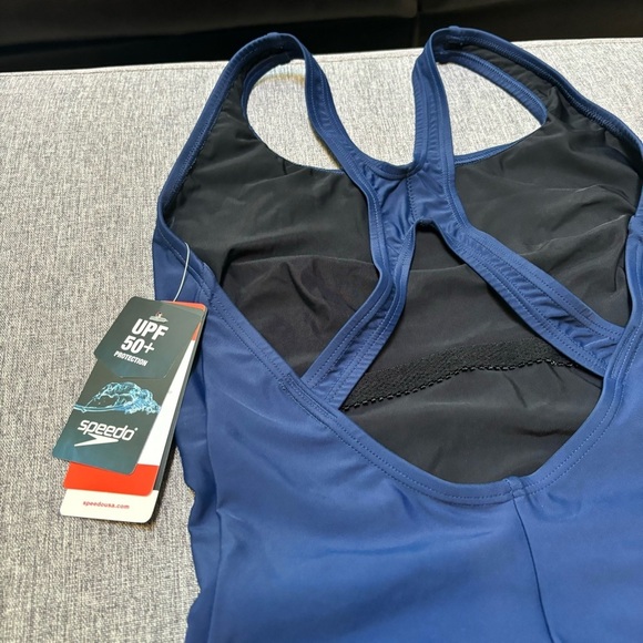 Speedo Women's Swimsuit One Piece Powerflex Ultraback Solid, Size 8 - Picture 9 of 10